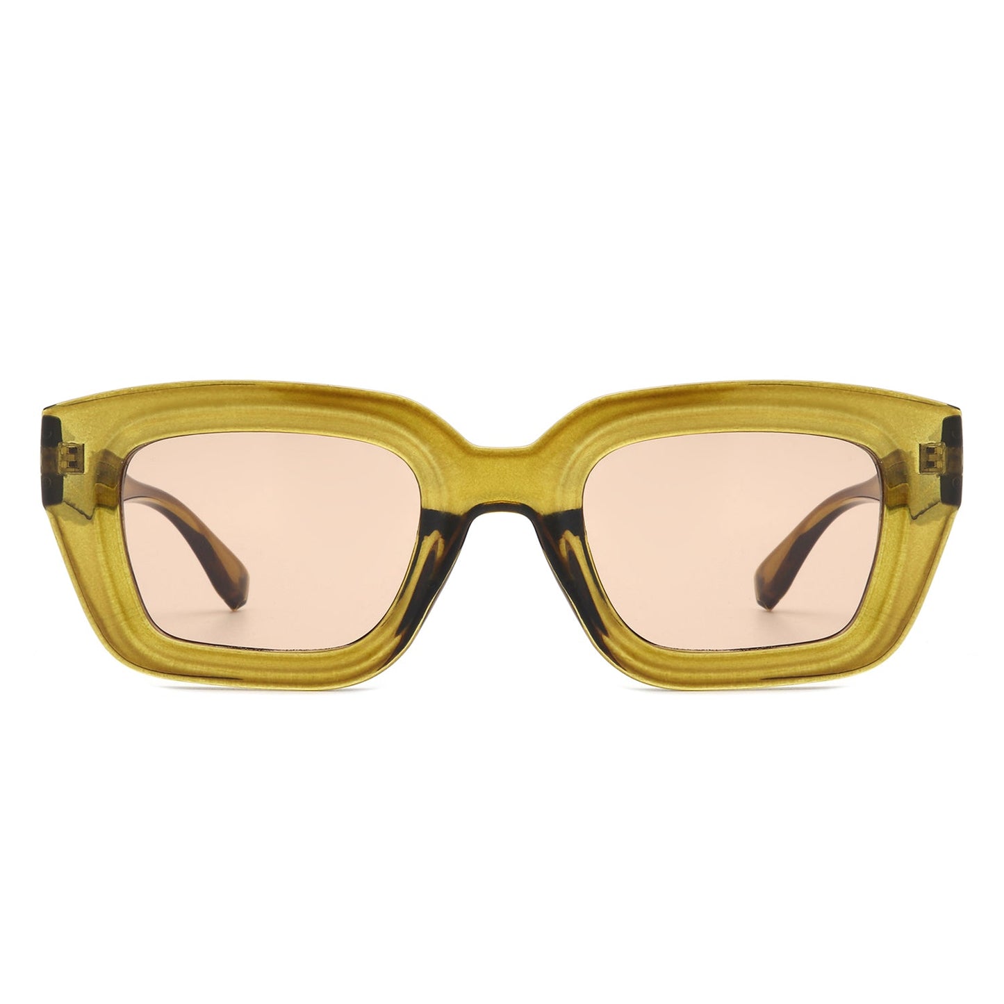 Moonluxe - Classic Retro Square Tinted Fashion Sunglasses